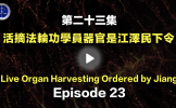 第23章活摘法轮功学员器官国家犯罪是江泽民下令 第23章活摘法轮功学员器官国家犯罪是江泽民下令